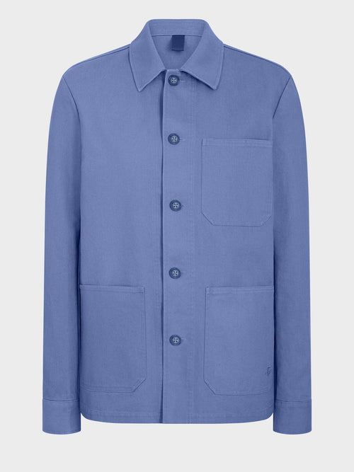 Surchemise en coton bleu chambray - Father & Sons   - 5 