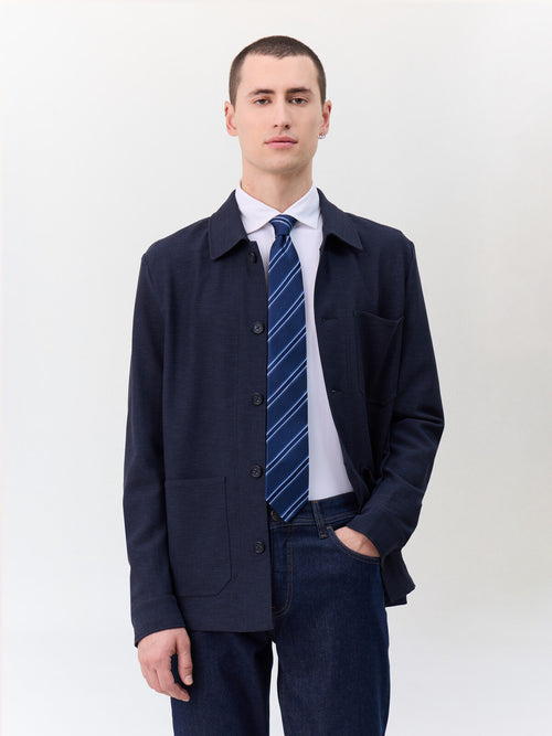 Surchemise bleu marine - 1 - Father & Sons   - 7 