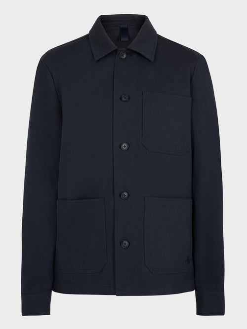 Surchemise en coton bleu marine - Father & Sons   - 5 