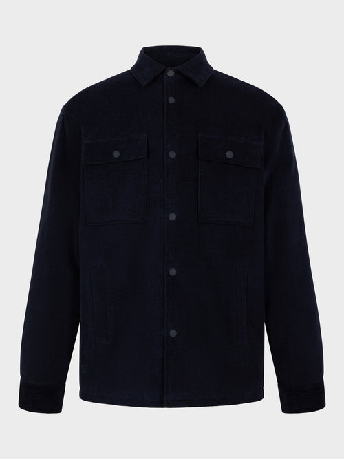 Surchemise en velours bleu marine - Father & Sons   - 6 