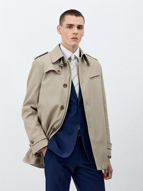 Trench droit beige - 1 - Father & Sons   - 1 