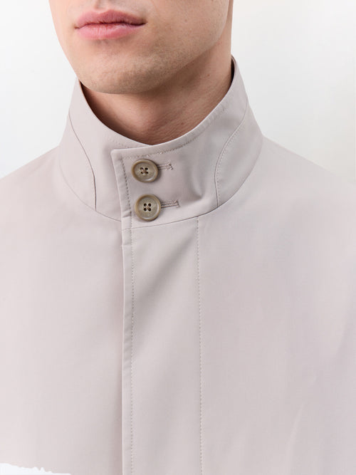 Trench droit beige à parementure amovible - Father & Sons   - 3 