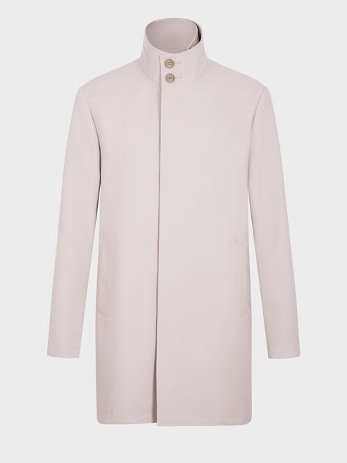 Trench droit beige à parementure amovible - Father & Sons   - 6 