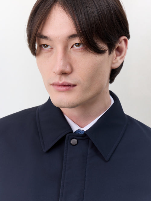 Trench droit bleu marine - Father & Sons   - 3 