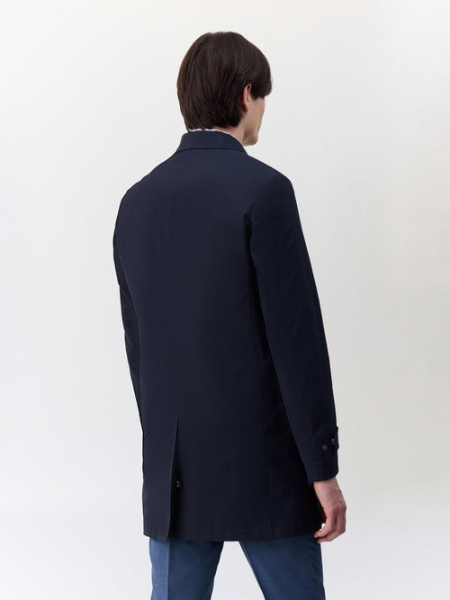 Trench droit bleu marine - 2 - Father & Sons   - 2 