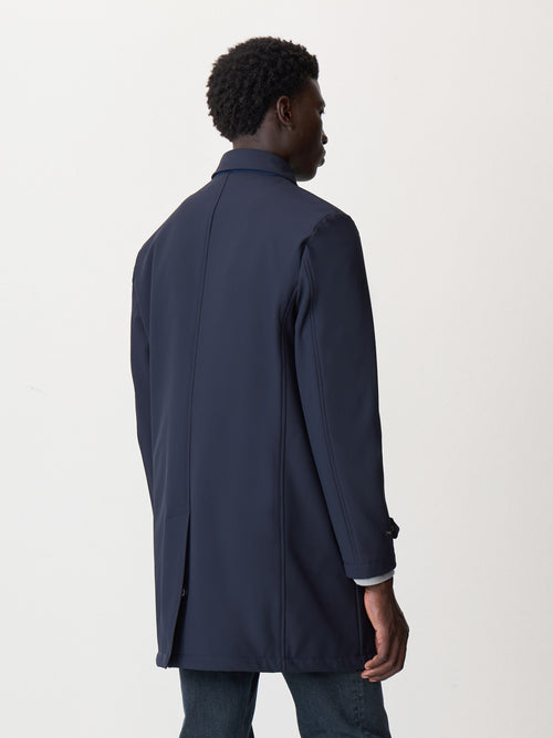 Trench droit bleu marine - 2 - Father & Sons   - 1 