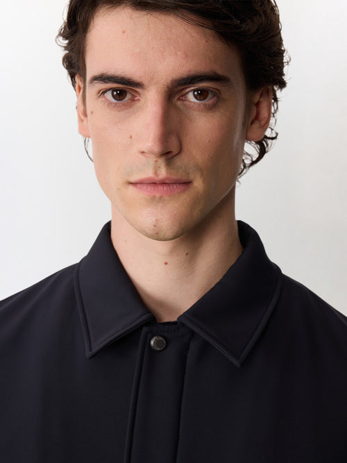 Trench droit bleu marine - Father & Sons   - 3 