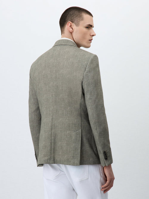 Veste Slim en maille kaki - 2 - Father & Sons   - 10 