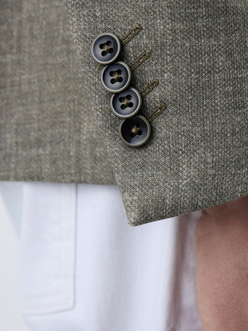 Veste Slim en maille kaki - Father & Sons   - 3 