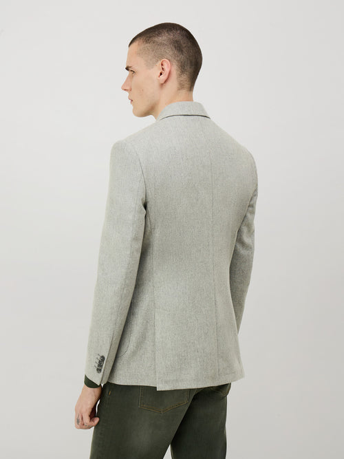 Veste Regular en laine mélangée gris clair - 2 - Father & Sons   - 1 
