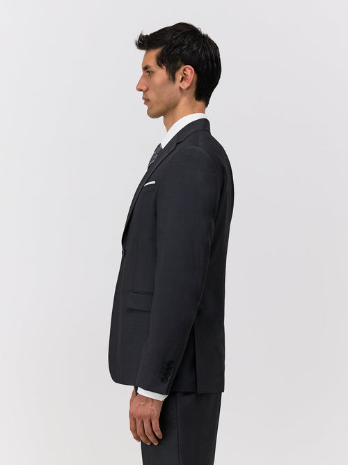 Veste de costume Regular en laine Marzotto unie anthracite - Father & Sons   - 1 