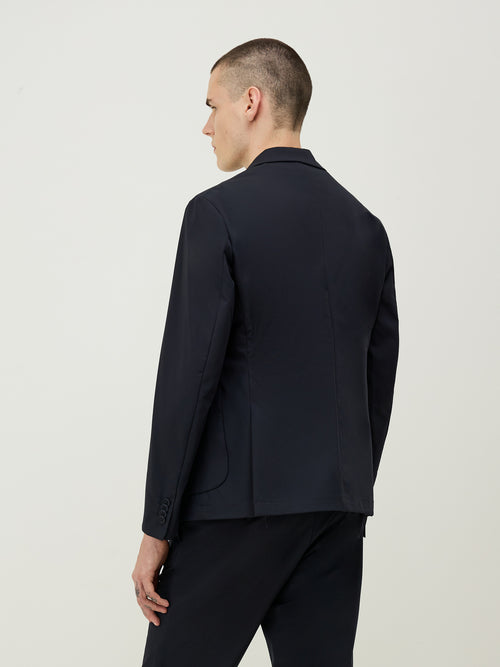 Veste coordonnable Regular bleu marine à capuche amovible - Father & Sons   - 2 