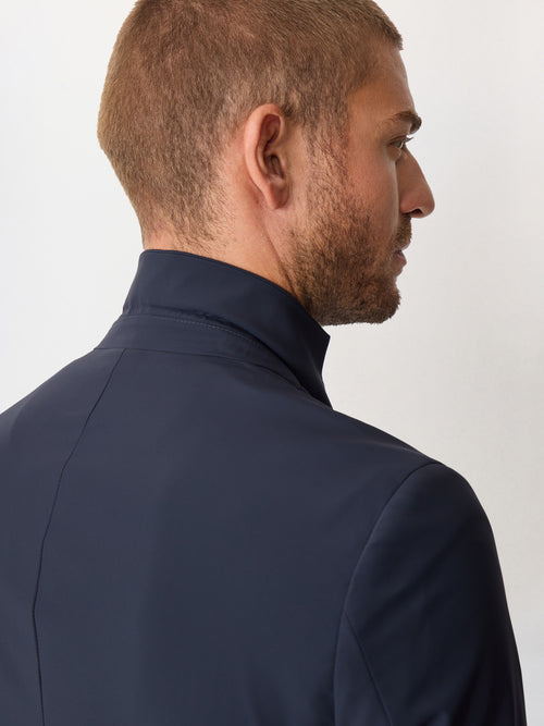 Veste coordonnable regular bleu marine à parementure amovible - Father & Sons   - 5 