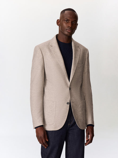 Veste regular en coton et laine gris - 1 - Father & Sons   - 11 