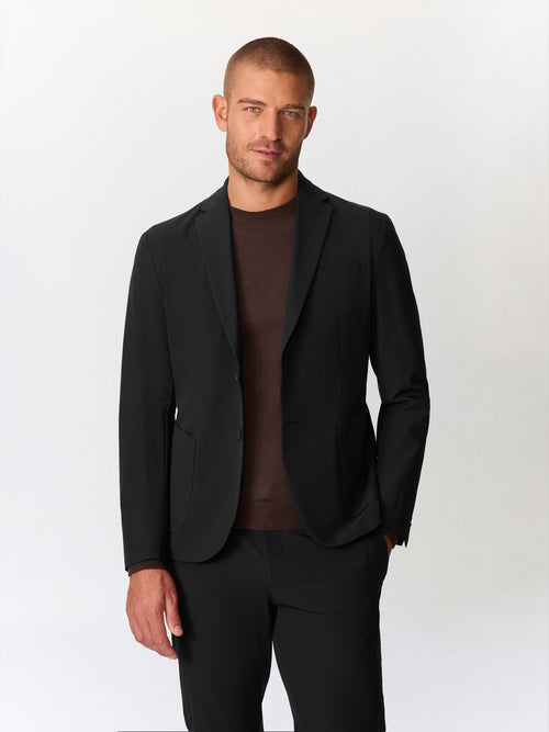 Veste coordonnable regular noire à capuche amovible - Father & Sons   -  