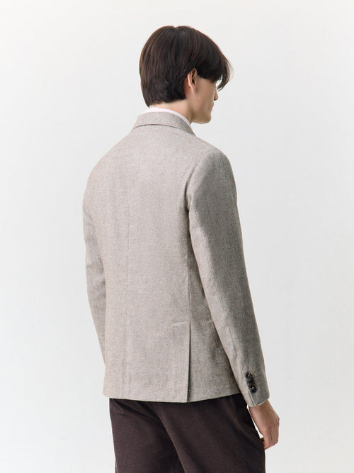 Veste regular en coton mélangé marron - 2 - Father & Sons   - 14 