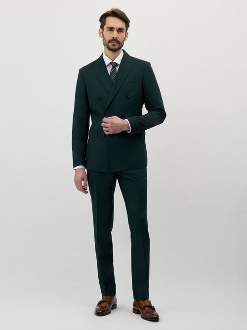 Vert Bouteille Veste De Tailleur Verte Veste De Costume Croisée