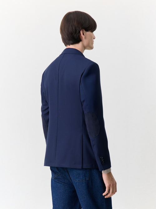 Veste regular en laine mélangée bleu marine - 2 - Father & Sons   - 16 