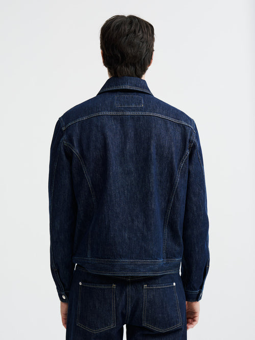 Veste en jean en coton bleu indigo - 2 - Father & Sons   - 13 