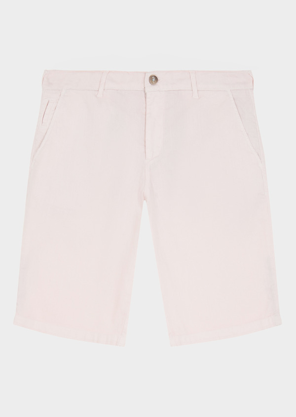 Bermuda en coton stretch uni rose - Father and Sons 61274