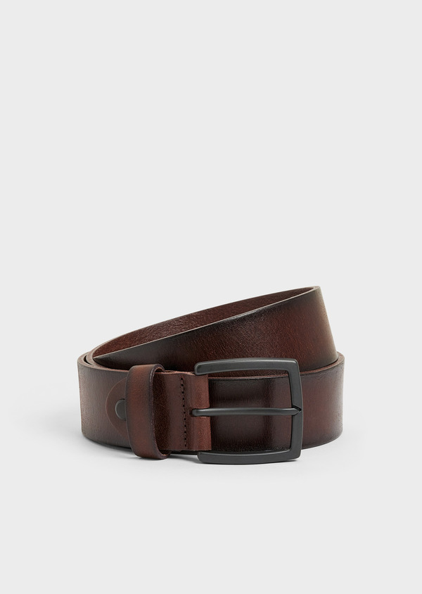 Ceinture en cuir chocolat - Father and Sons 58061