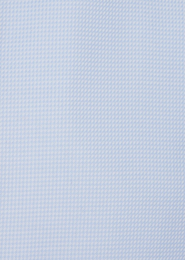 Chemise habillée Regular en coton façonné bleu ciel à motif géométrique - Father and Sons 42727
