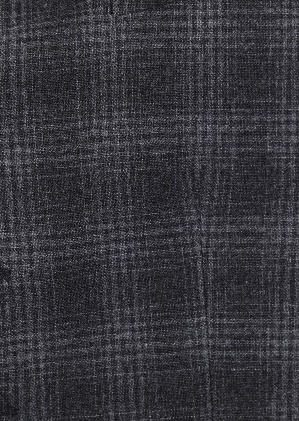 Gilet casual en laine mélangée gris Prince de Galles - Father and Sons 47304