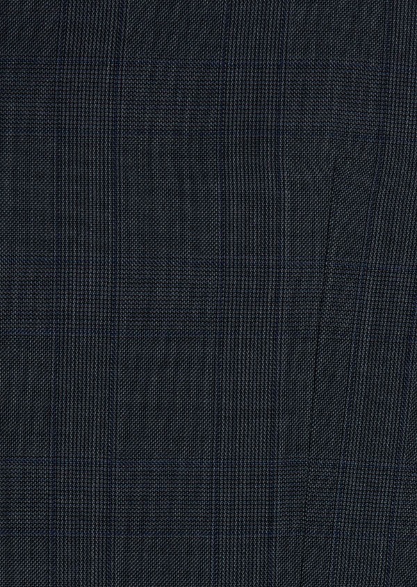 Gilet de costume en laine bleu chambray Prince de Galles - Father and Sons 47179