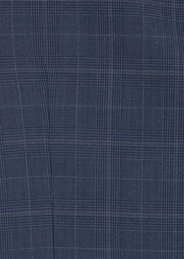 Gilet de costume en laine bleu marine Prince de Galles - Father and Sons 47196