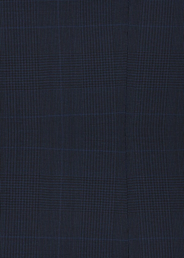 Gilet de costume en laine unie bleu cobalt Prince de Galles - Father and Sons 43027
