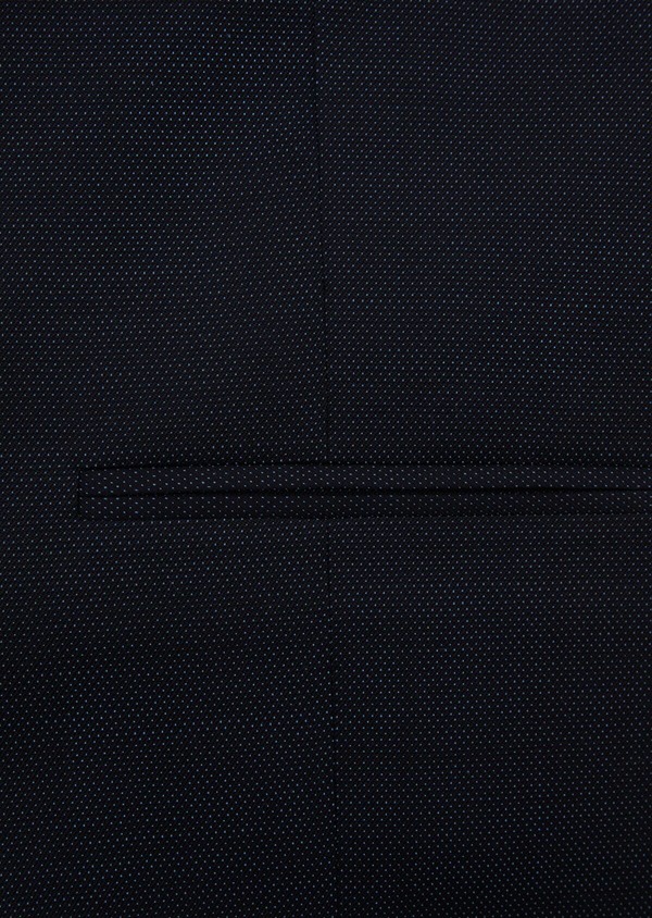 Gilet de costume en laine unie bleu marine - Father and Sons 43085