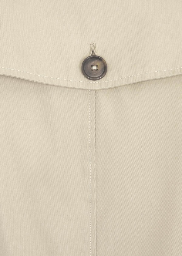 Trench croisé double boutonnage uni beige - Father and Sons 47368