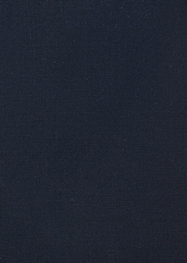 Chemise habillée Slim en satin de coton uni bleu marine - Father and Sons 40868