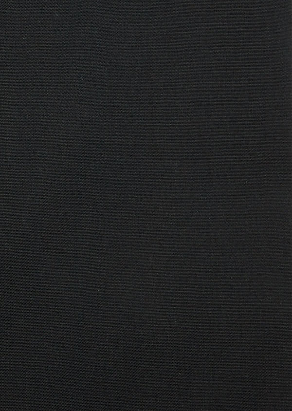 Chemise habillée Slim en satin de coton uni noir - Father and Sons 40860