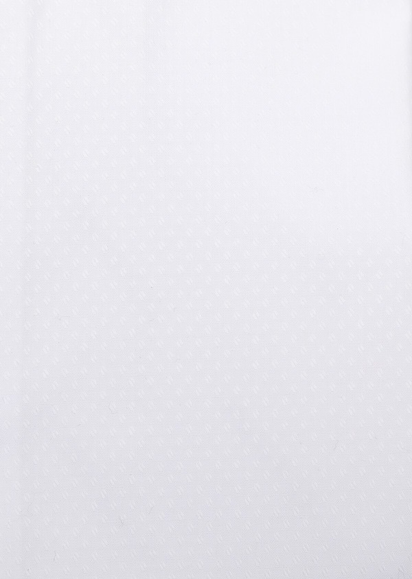 Chemise habillée Slim en coton façonné blanc à motif fantaisie ton-sur-ton - Father and Sons 32359