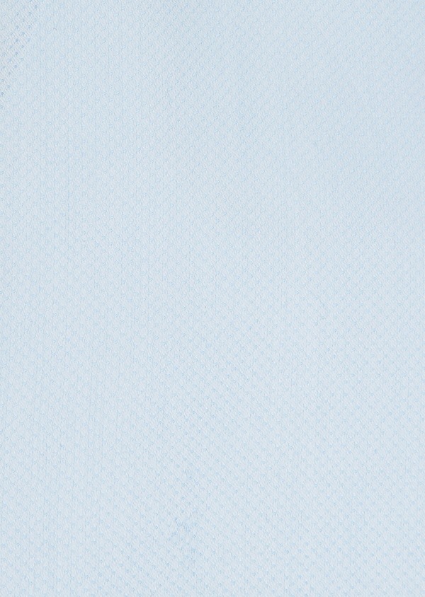 Chemise habillée Slim en popeline de coton bleu ciel à pois ton-sur-ton - Father and Sons 32335