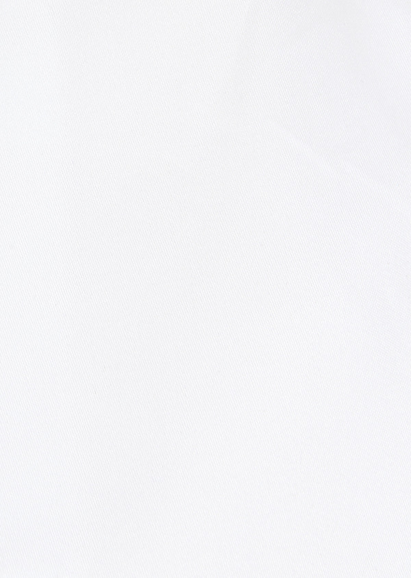Chemise habillée Slim en satin de coton uni blanc - Father and Sons 32427