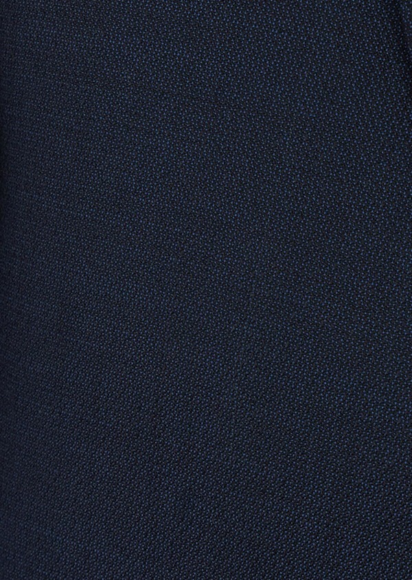 Costume 2 pièces Slim en laine stretch naturelle unie bleu marine - Father and Sons 37491