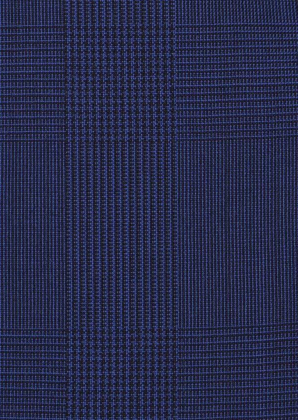 Gilet de costume en laine bleu indigo Prince de Galles - Father and Sons 33121