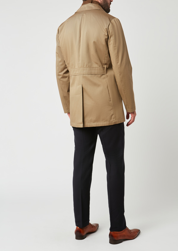 Trench droit uni beige - Father and Sons 27771