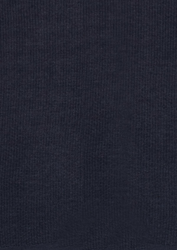 Cardigan en laine mérinos bleu indigo à motifs fantaisie - Father and Sons 30782