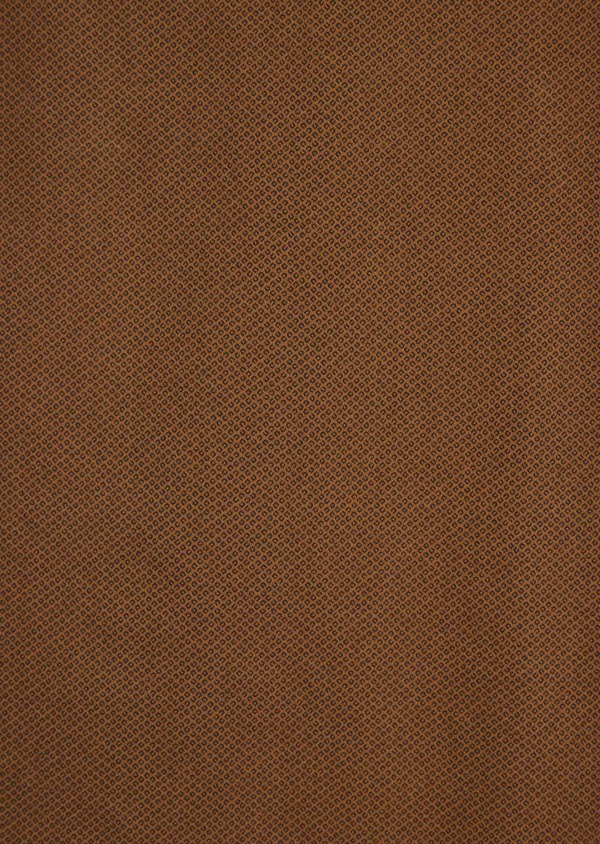 Chino slack skinny en coton stretch à motif fantaisie marron - Father and Sons 36785