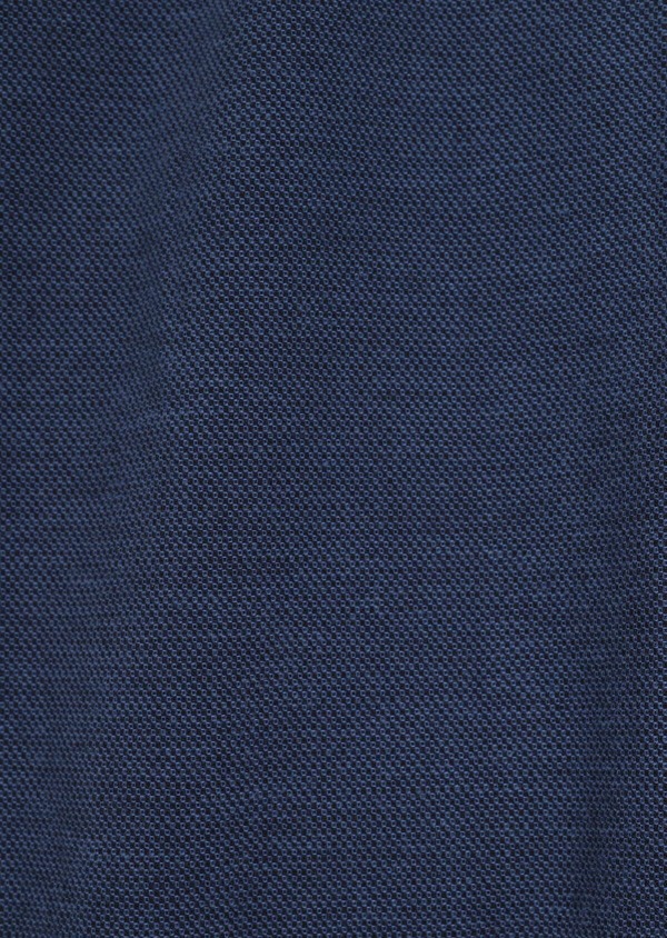 Pantalon casual skinny en coton stretch uni bleu indigo - Father and Sons 36128