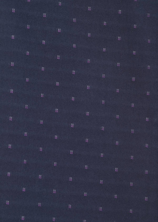 Chino slack skinny en coton stretch à motif fantaisie bleu indigo - Father and Sons 33300