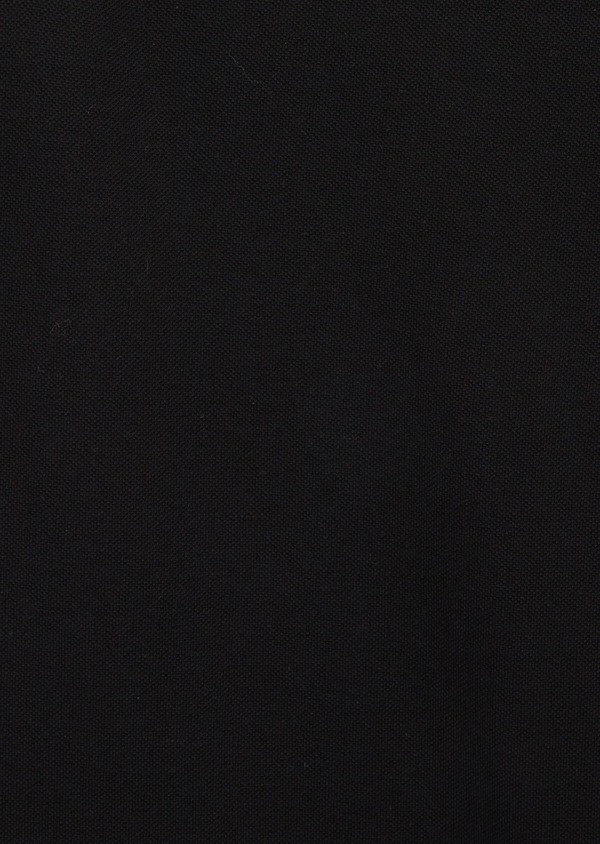 Polo manches courtes Slim en coton uni noir - Father and Sons 40196