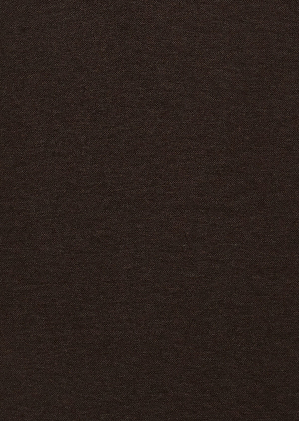 Polo manches courtes Slim en coton uni marron - Father and Sons 34001