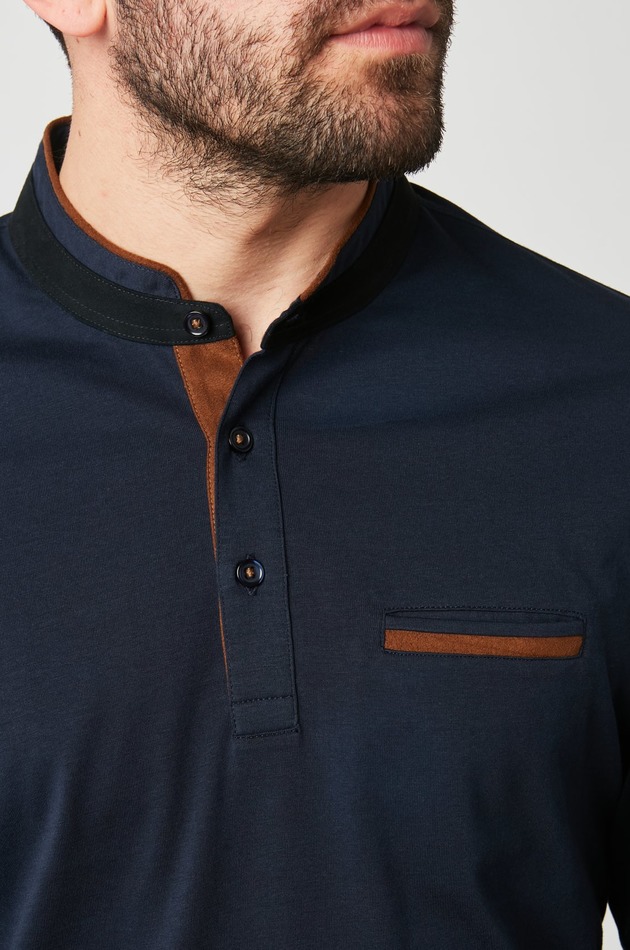 polo homme manches longues