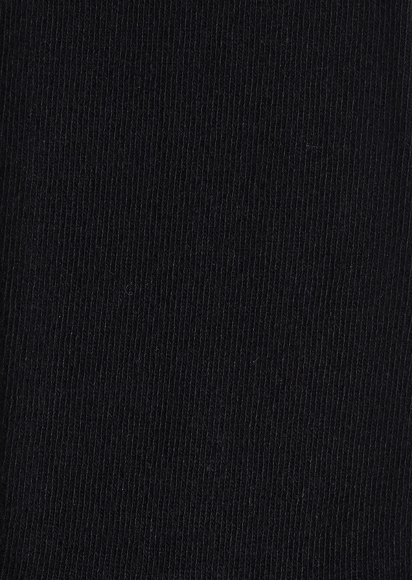 Chaussettes en coton mélangé uni noir - Father and Sons 9052