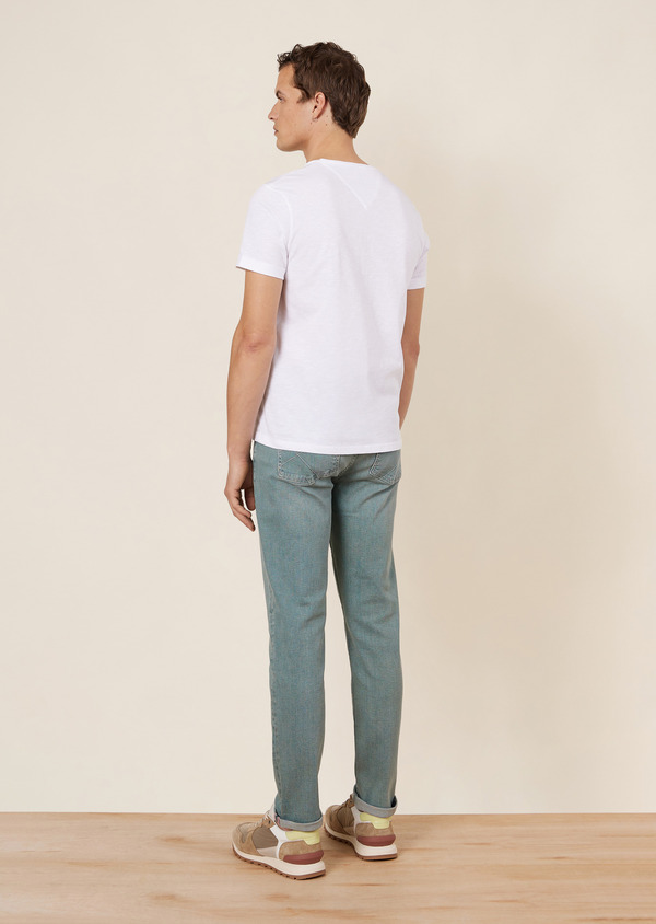 Jean skinny en coton stretch vert - Father and Sons 64533