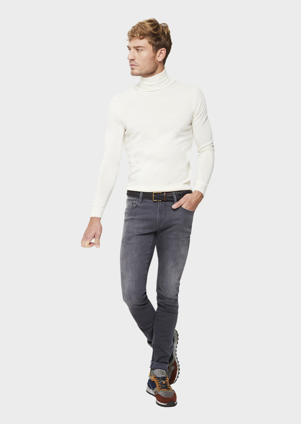 Jean skinny en coton stretch gris - Father and Sons 47356